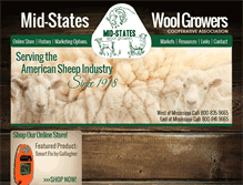 Tablet Screenshot of midstateswoolgrowers.com